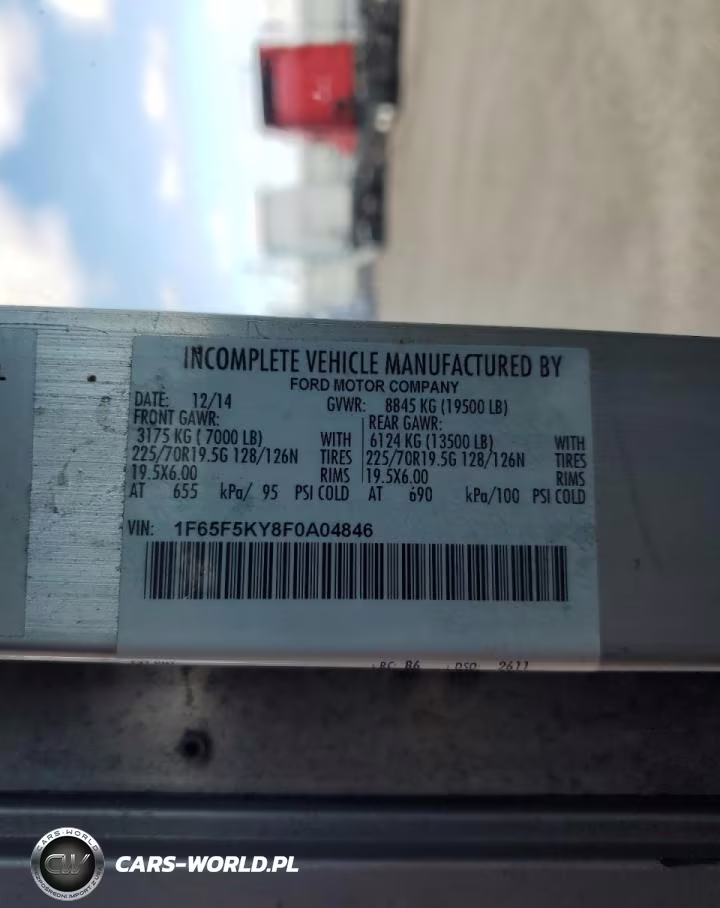 2015 Ford F59 - Delivery Truck VIN:1F65F5KY8F0A04846 - 14