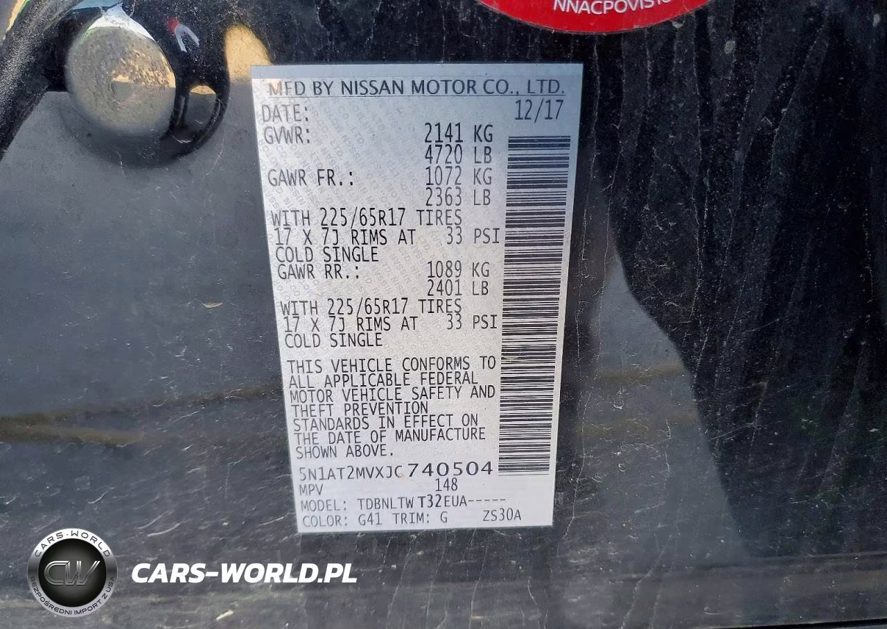 2018 Nissan Rogue S VIN:5N1AT2MVXJC740504 - 12