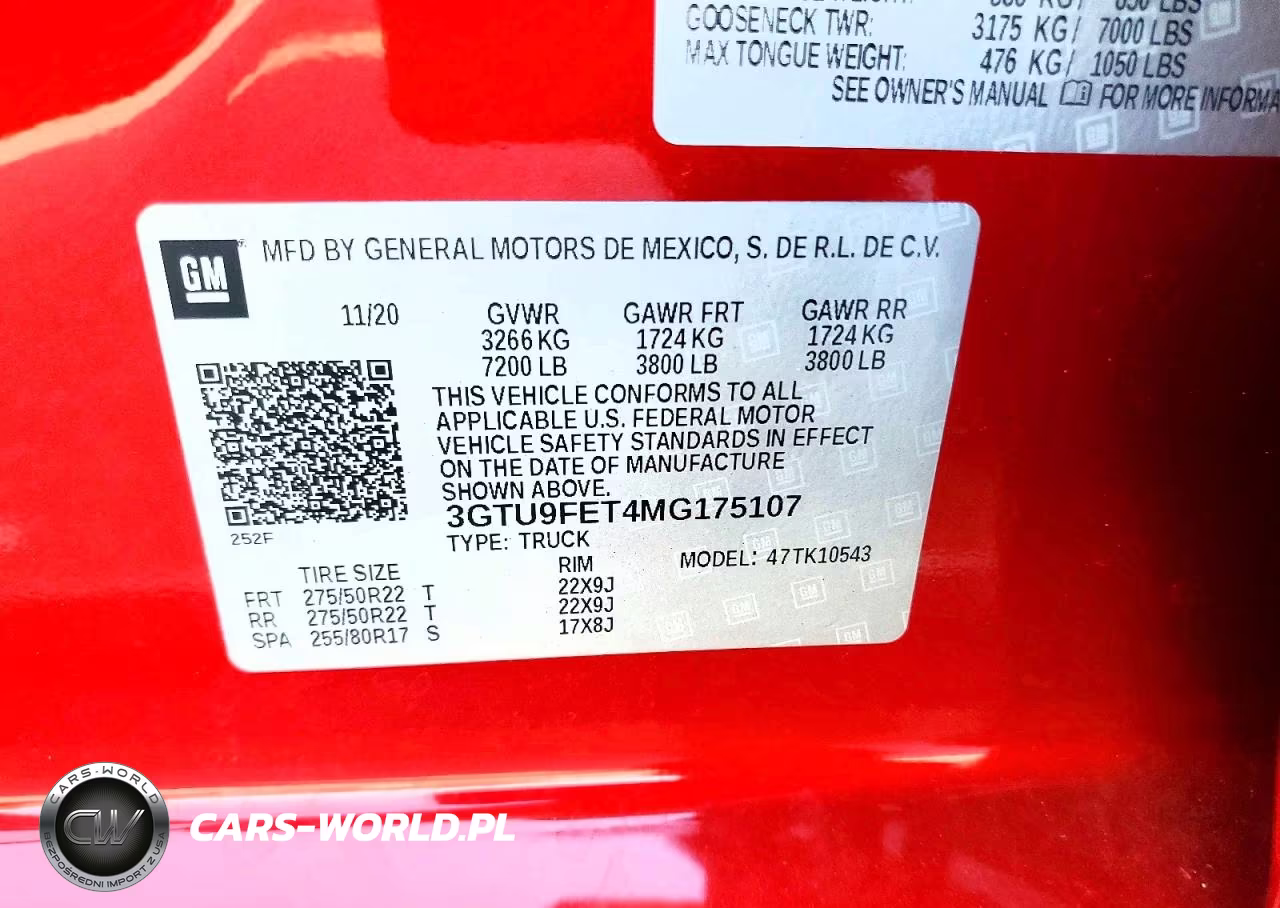 2021 GMC Sierra K1500 Denali VIN:3GTU9FET4MG175107 - 12