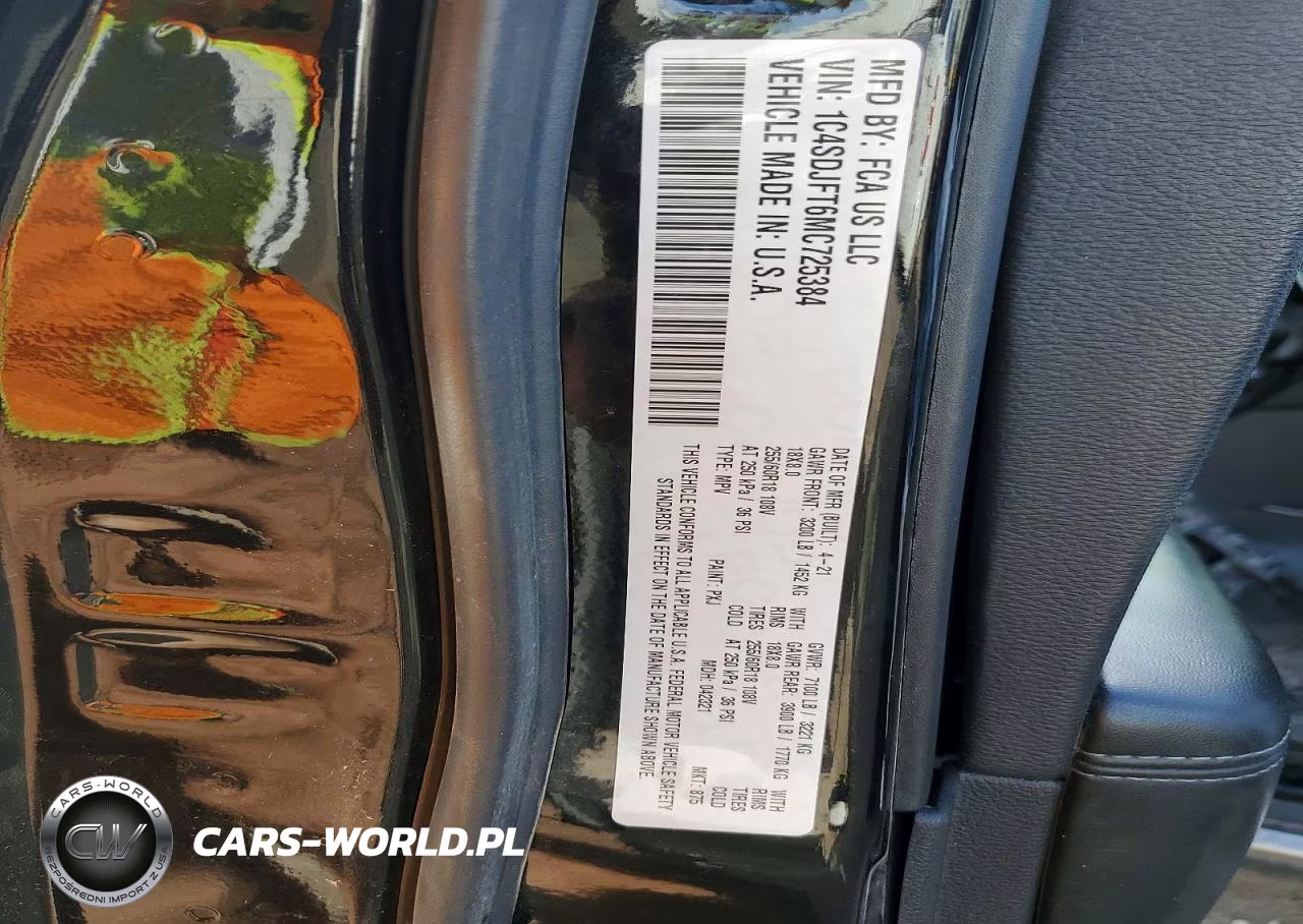 2021 Dodge Durango Pursuit VIN:1C4SDJFT6MC725384 - 12