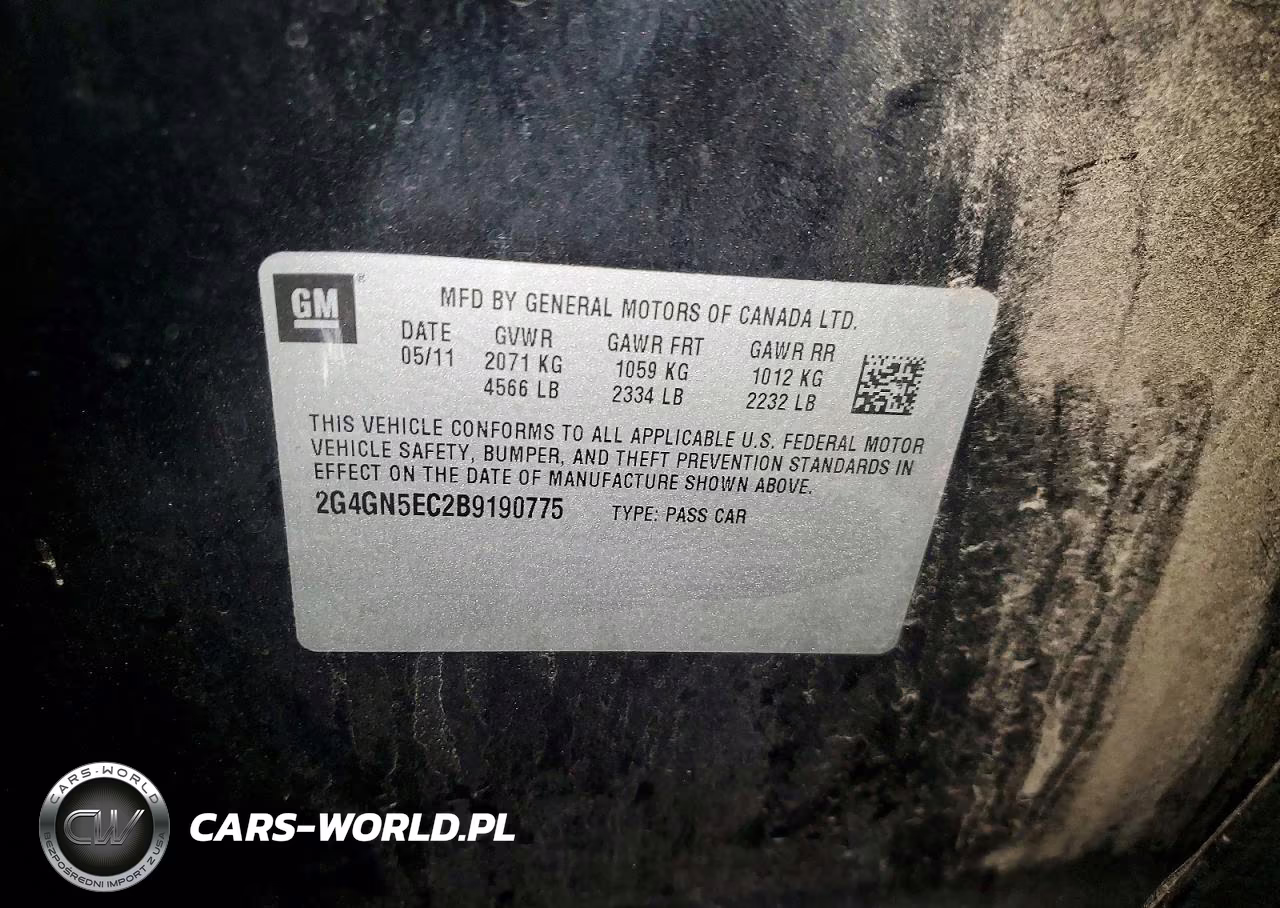 2011 Buick Regal VIN:2G4GN5EC2B9190775 - 12