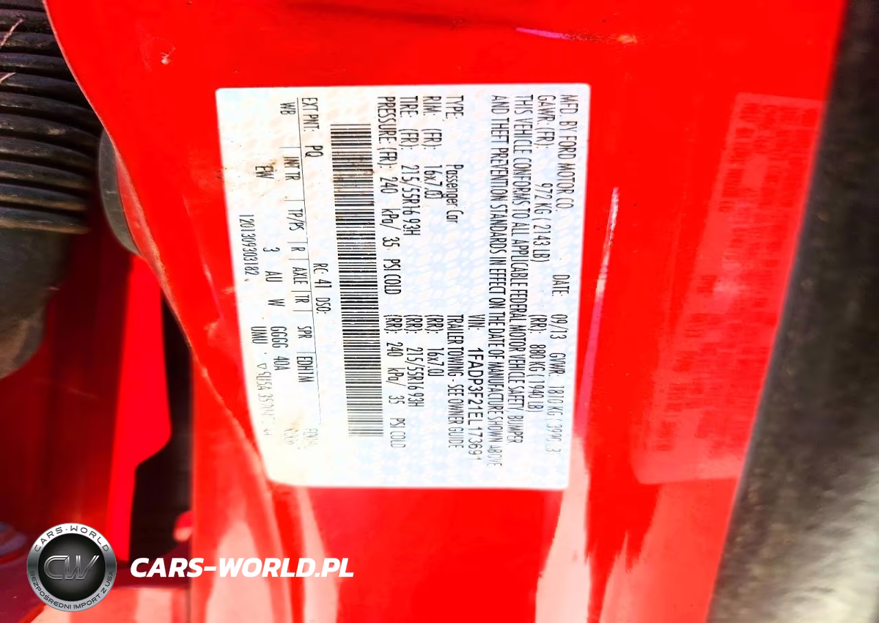 2014 Ford Focus VIN:1FADP3F21EL173691 - 12