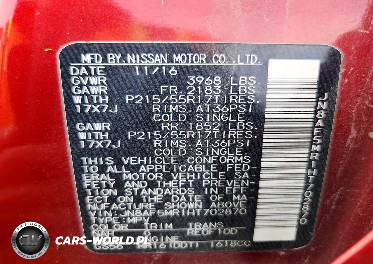 2017 Nissan Juke S VIN:JN8AF5MR1HT702870 - 13