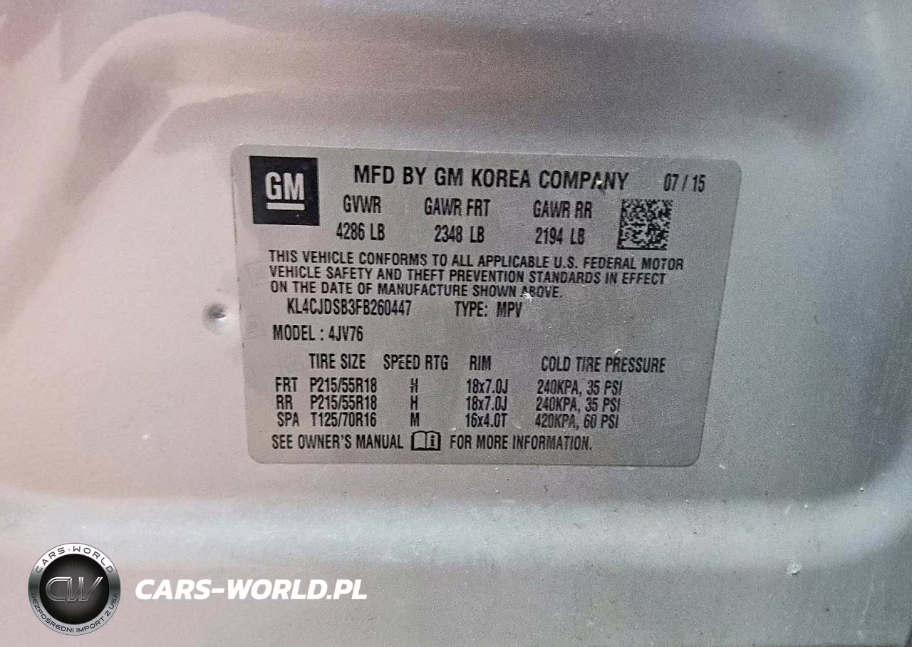 2015 Buick Encore Premium VIN:KL4CJDSB3FB260447 - 12