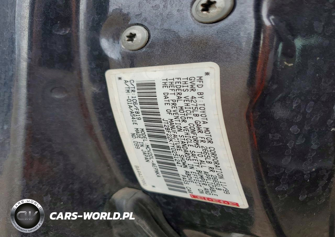 2000 Toyota Camry Ce VIN:JT2BF22K7Y0251247 - 12