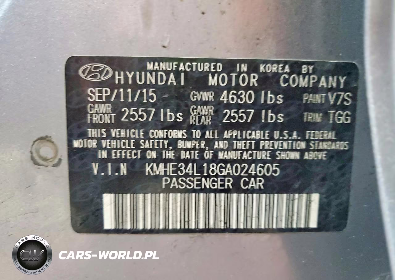 2016 Hyundai Sonata Hybrid Limited VIN:KMHE34L18GA024605 - 13