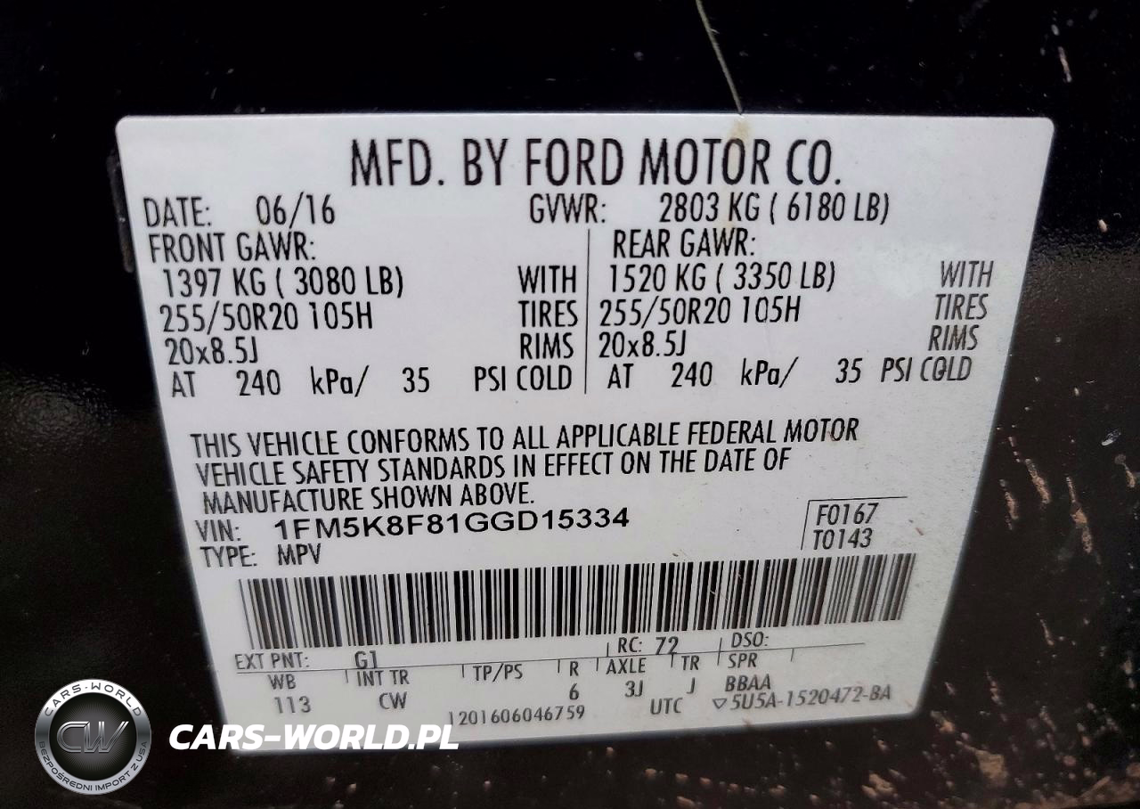 2016 Ford Explorer Limited VIN:1FM5K8F81GGD15334 - 13