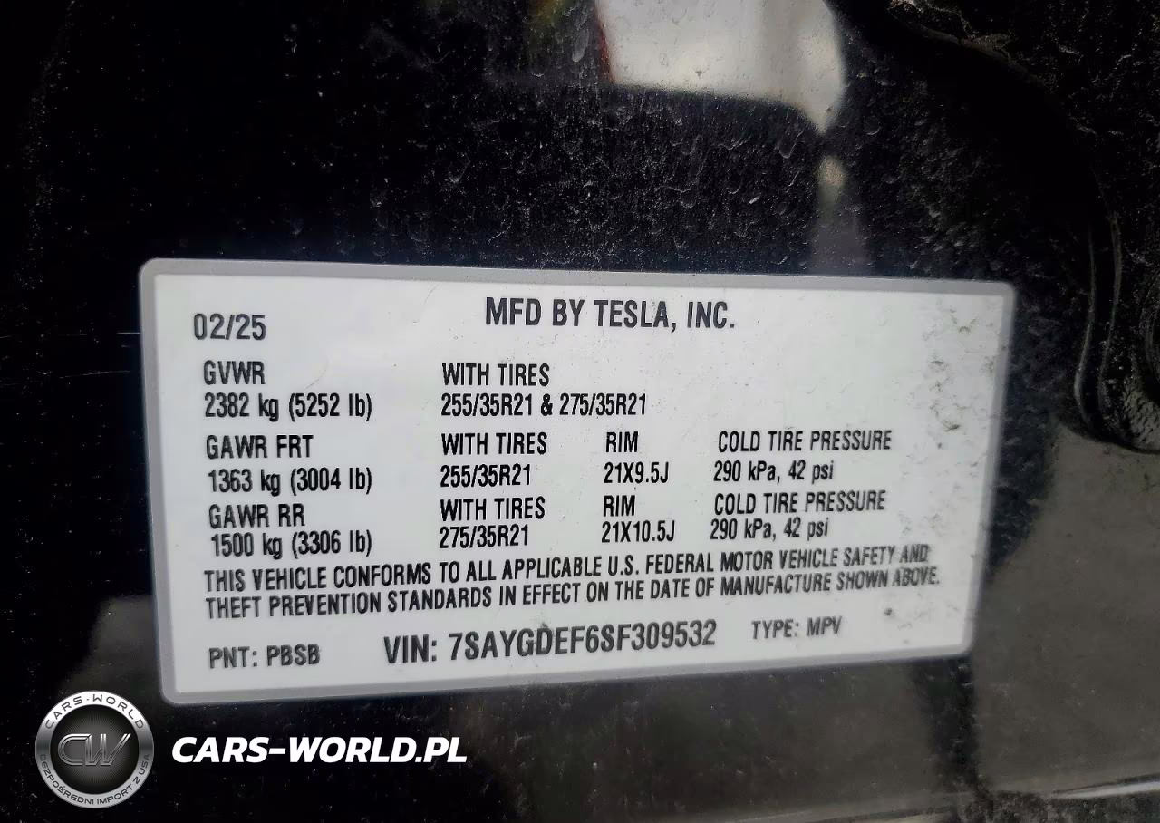 2025 Tesla Model Y VIN:7SAYGDEF6SF309532 - 12