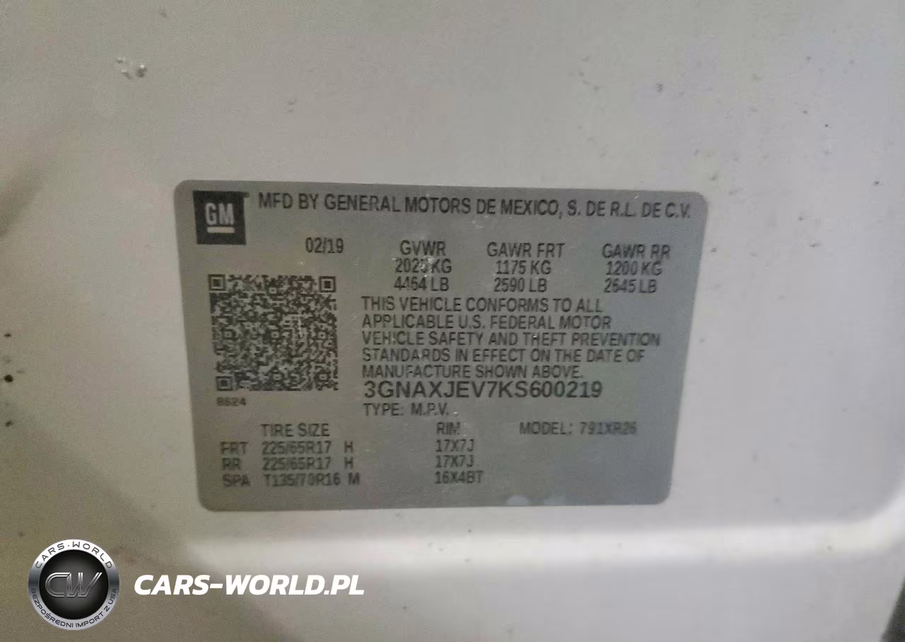 2019 Chevrolet Equinox Lt VIN:3GNAXJEV7KS600219 - 13