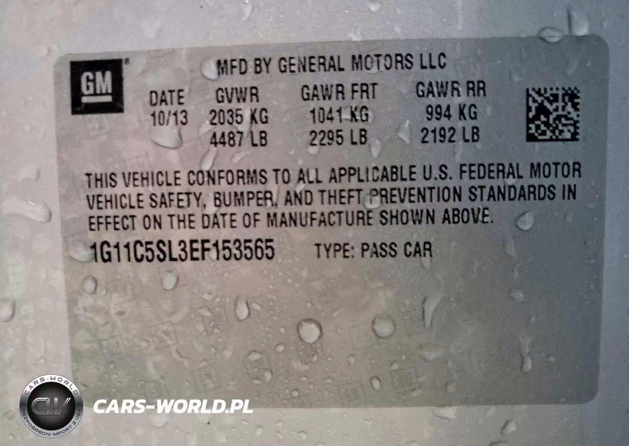 2014 Chevrolet Malibu 1Lt VIN:1G11C5SL3EF153565 - 12