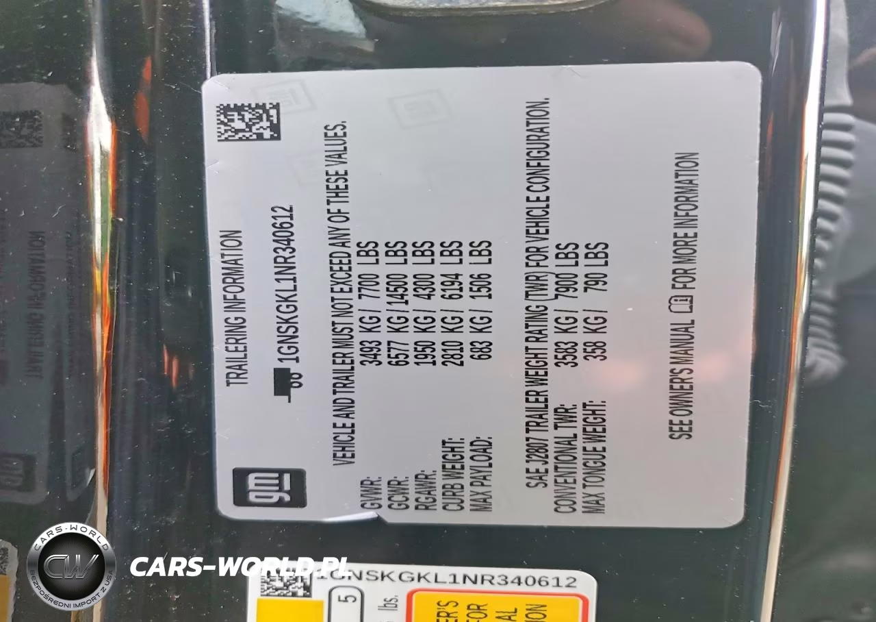 2022 Chevrolet Suburban K1500 High Country VIN:1GNSKGKL1NR340612 - 13