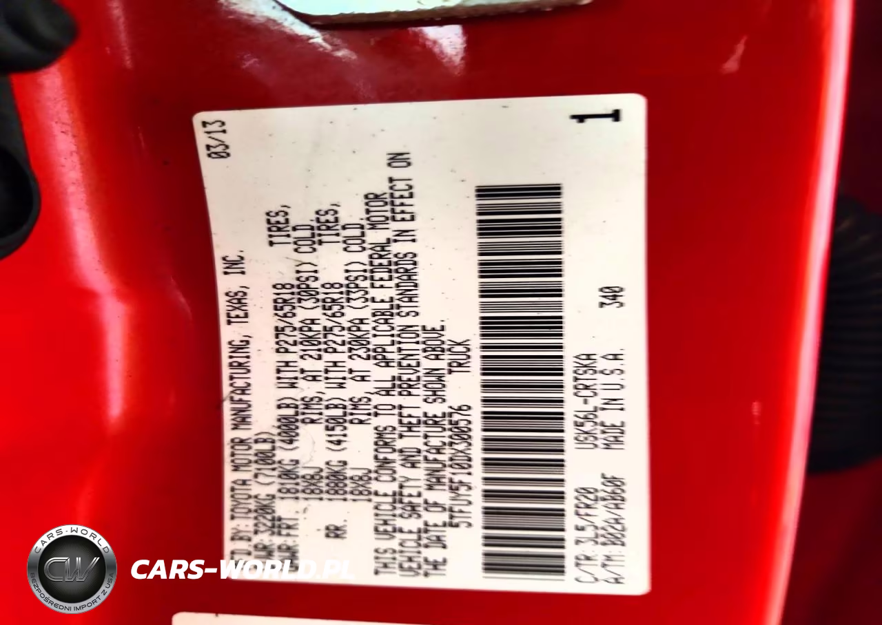 2013 Toyota Tundra Double Cab Sr5 VIN:5TFUY5F10DX300576 - 12