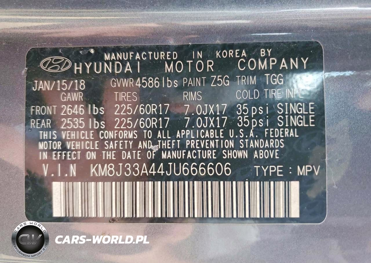 2018 Hyundai Tucson Sel VIN:KM8J33A44JU666606 - 14