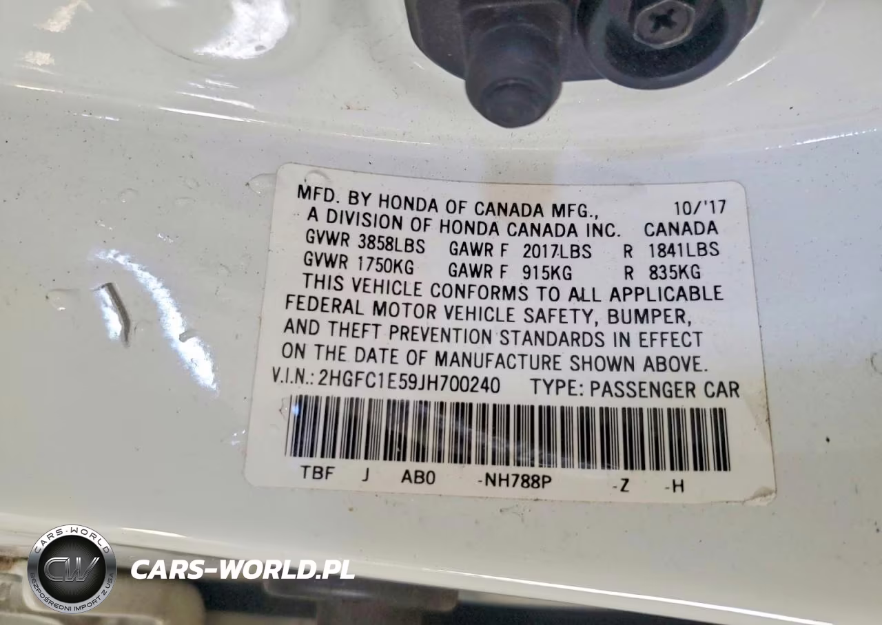2018 Honda Civic Si VIN:2HGFC1E59JH700240 - 13