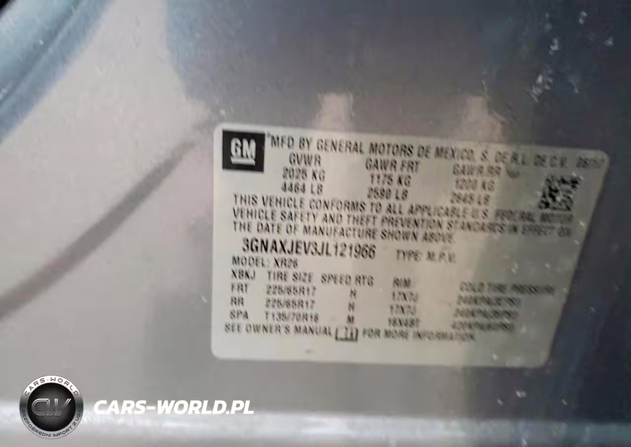 2018 Chevrolet Equinox Lt VIN:3GNAXJEV3JL121966 - 13