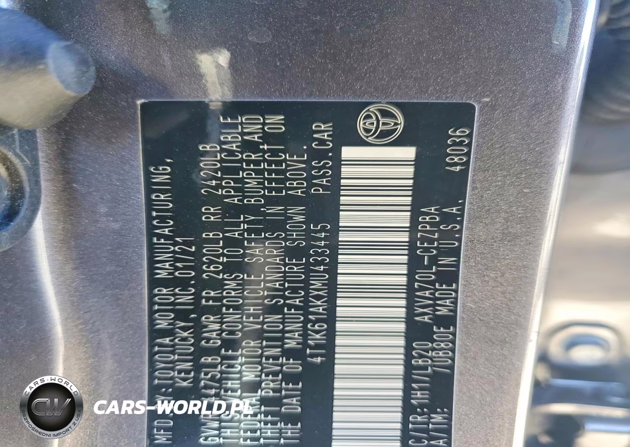 2021 Toyota Camry Xse VIN:4T1K61AKXMU433445 - 13