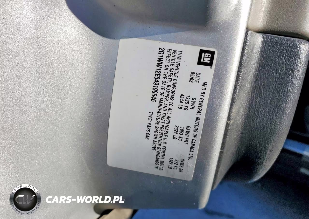 2004 Chevrolet Monte Carlo Ls VIN:2G1WW12E349190646 - 12