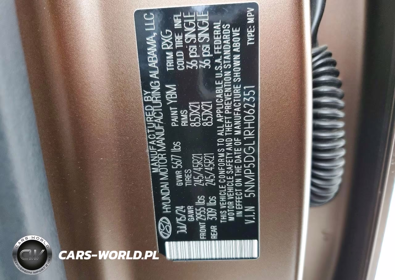 2024 Hyundai Santa Fe Calligraphy VIN:5NMP5DGL1RH062351 - 13