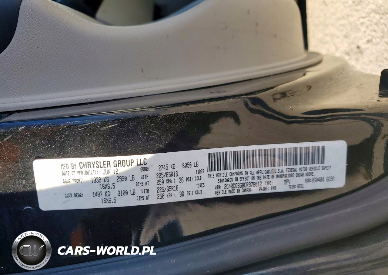 2012 Dodge Grand Caravan Se VIN:2C4RDGBG8CR378012 - 14