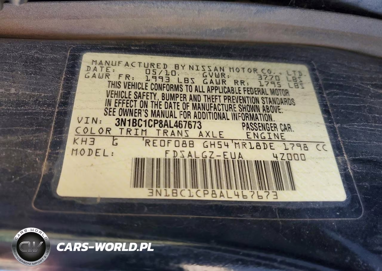 2010 Nissan Versa S VIN:3N1BC1CP8AL467673 - 12