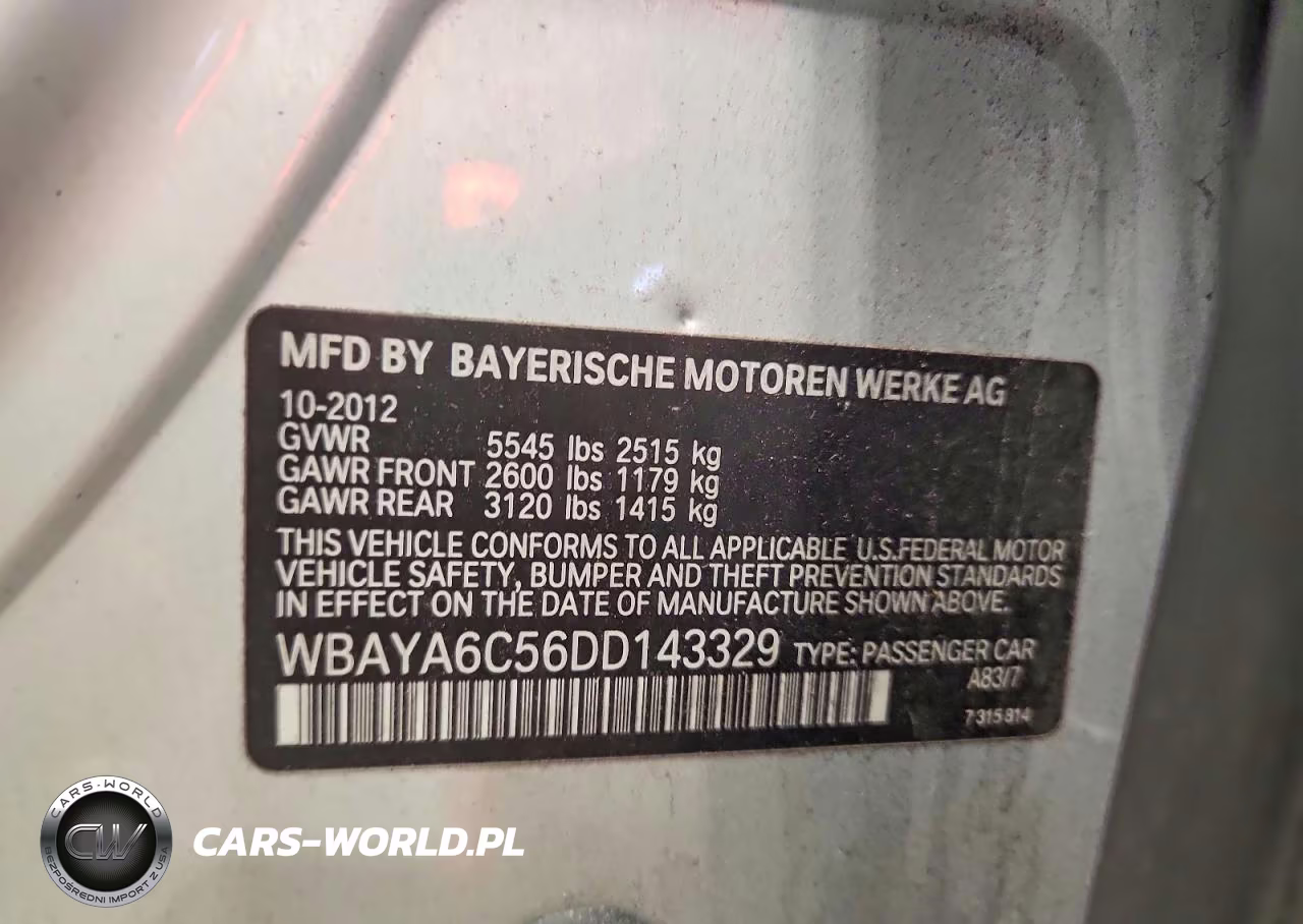 2013 BMW 740 I VIN:WBAYA6C56DD143329 - 12