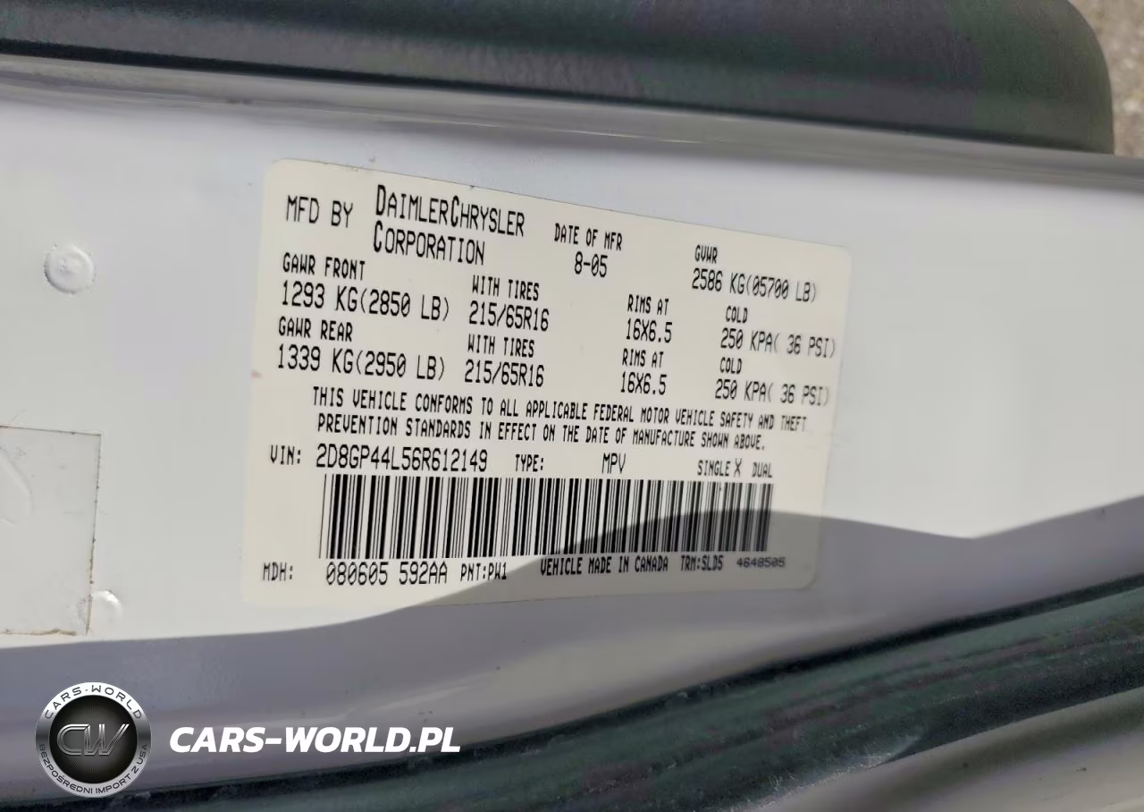 2006 Dodge Grand Caravan Sxt VIN:2D8GP44L56R612149 - 13