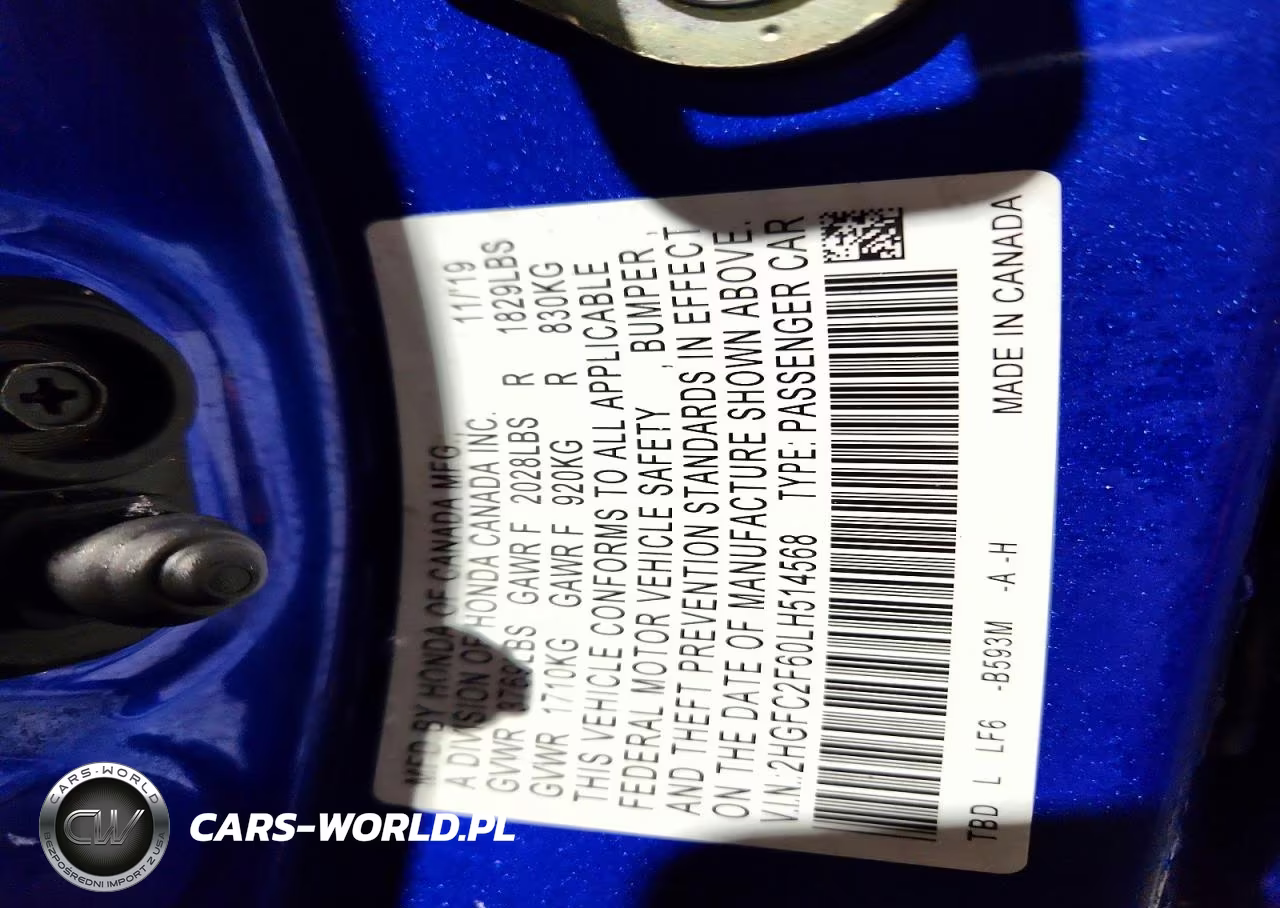 2020 Honda Civic Lx VIN:2HGFC2F60LH514568 - 13