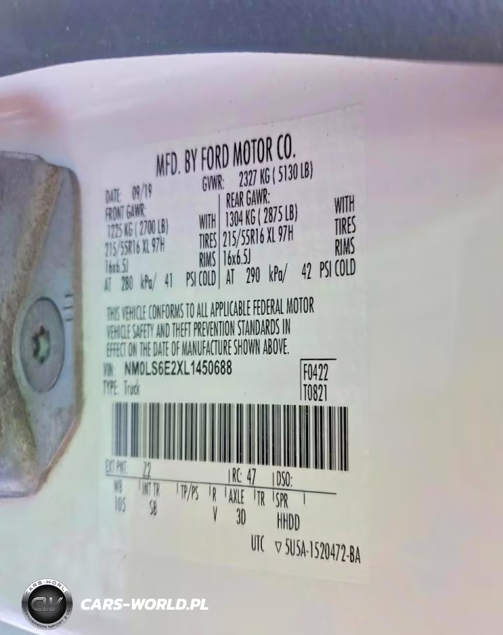 2020 Ford Transit Connect Xl Delivery Van VIN:NM0LS6E2XL1450688 - 12
