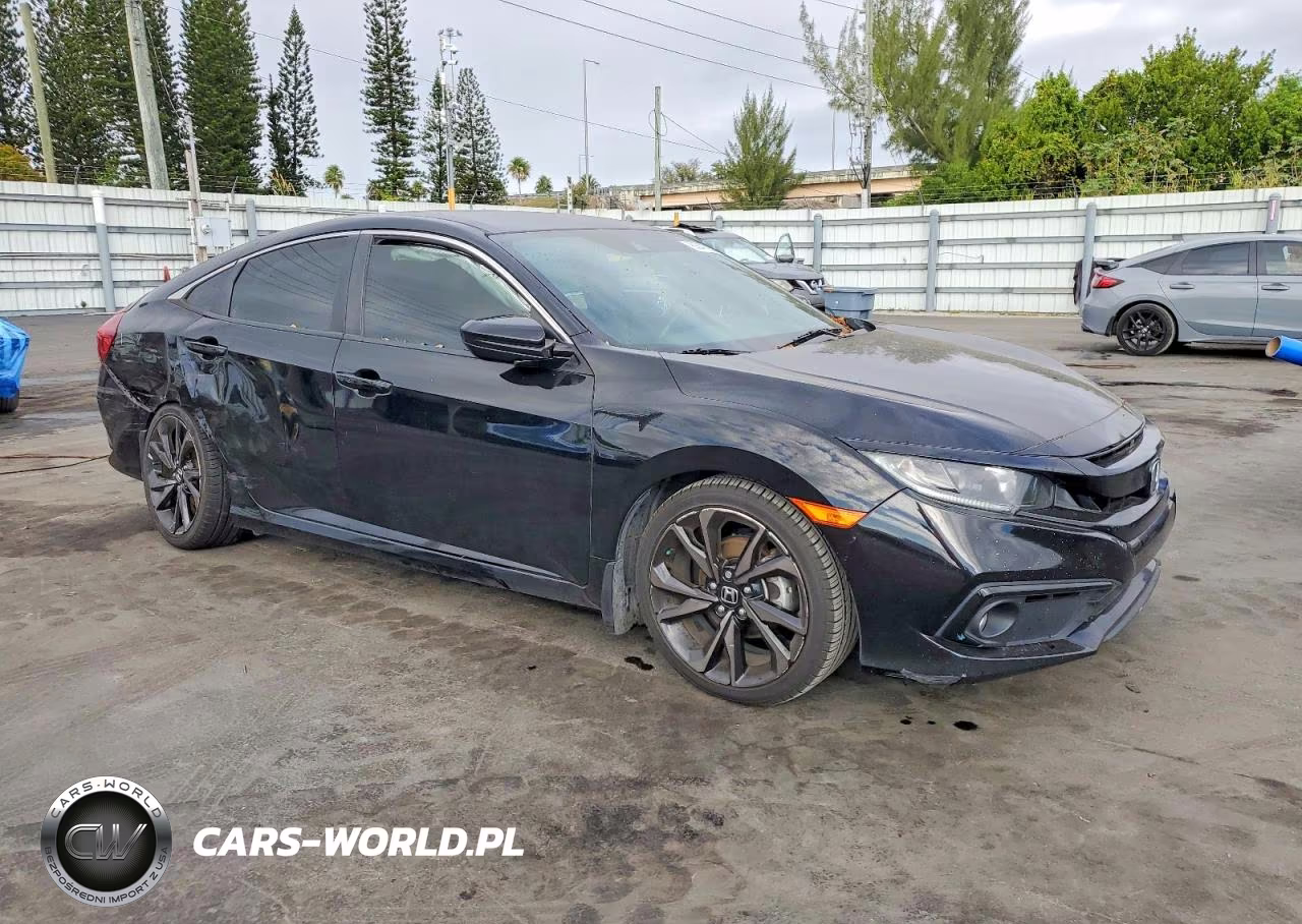 2020 Honda Civic Sport VIN:19XFC2F89LE017434 - 4
