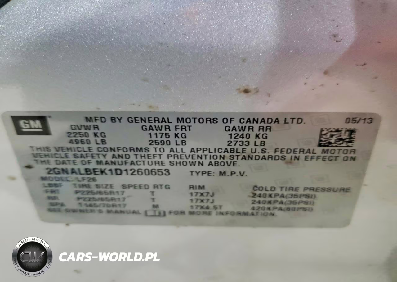 2013 Chevrolet Equinox Ls VIN:2GNALBEK1D1260653 - 13