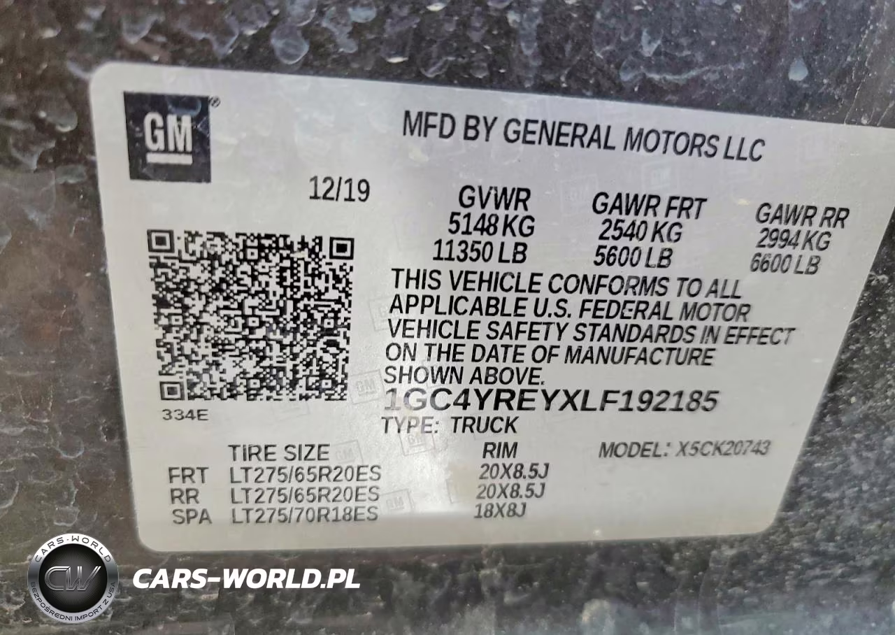2020 Chevrolet Silverado K2500 High Country VIN:1GC4YREYXLF192185 - 12