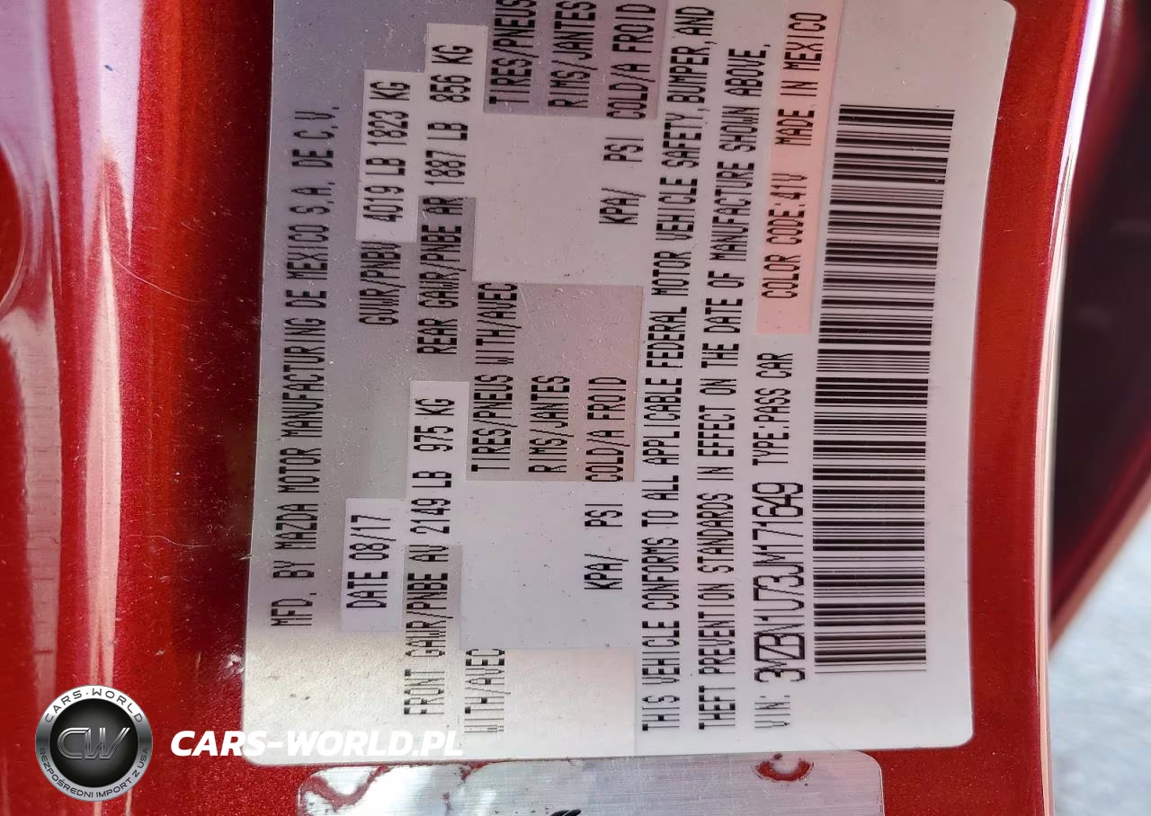 2018 Mazda 3 Sport VIN:3MZBN1U73JM171649 - 13