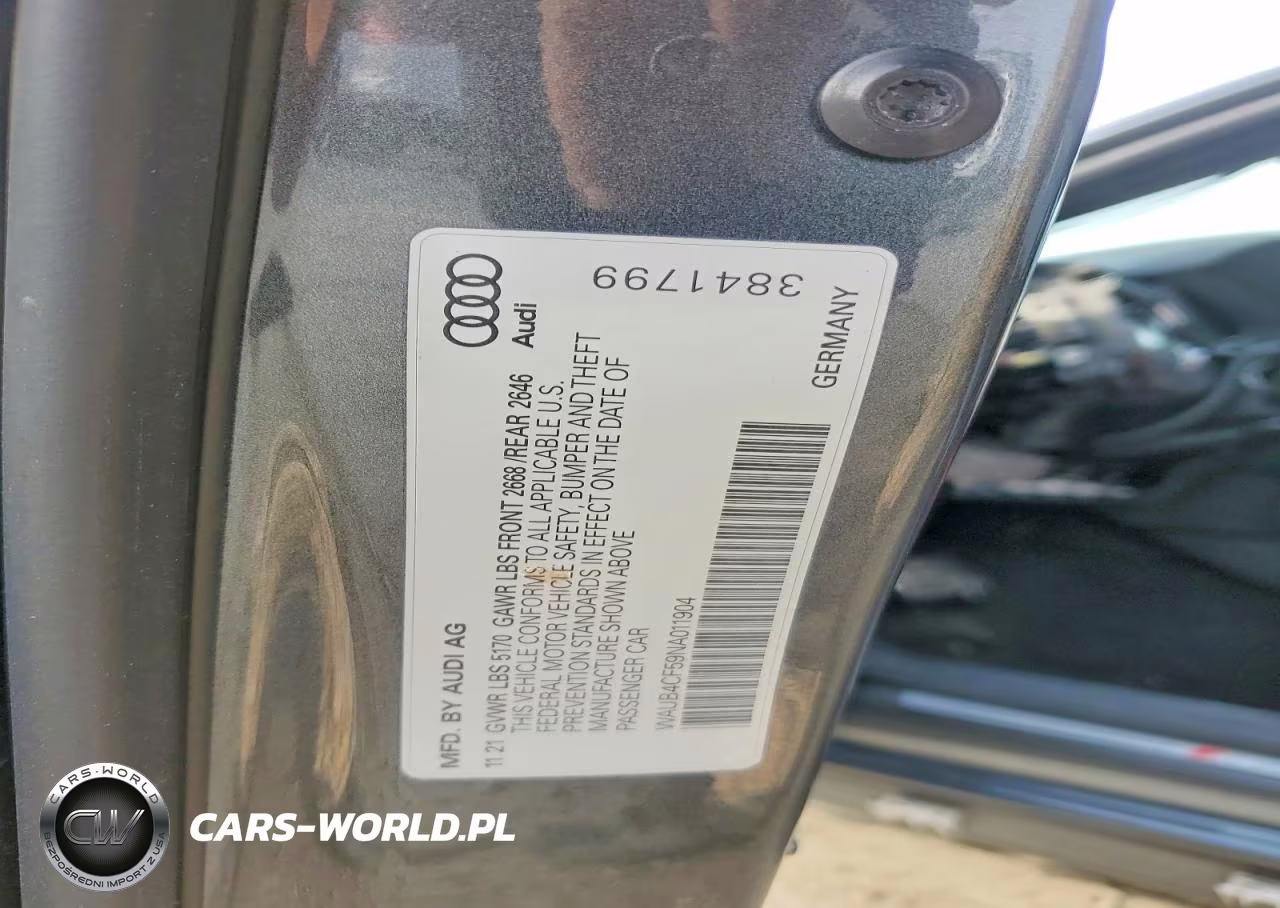 2022 Audi S5 Prestige VIN:WAUB4CF59NA011904 - 12