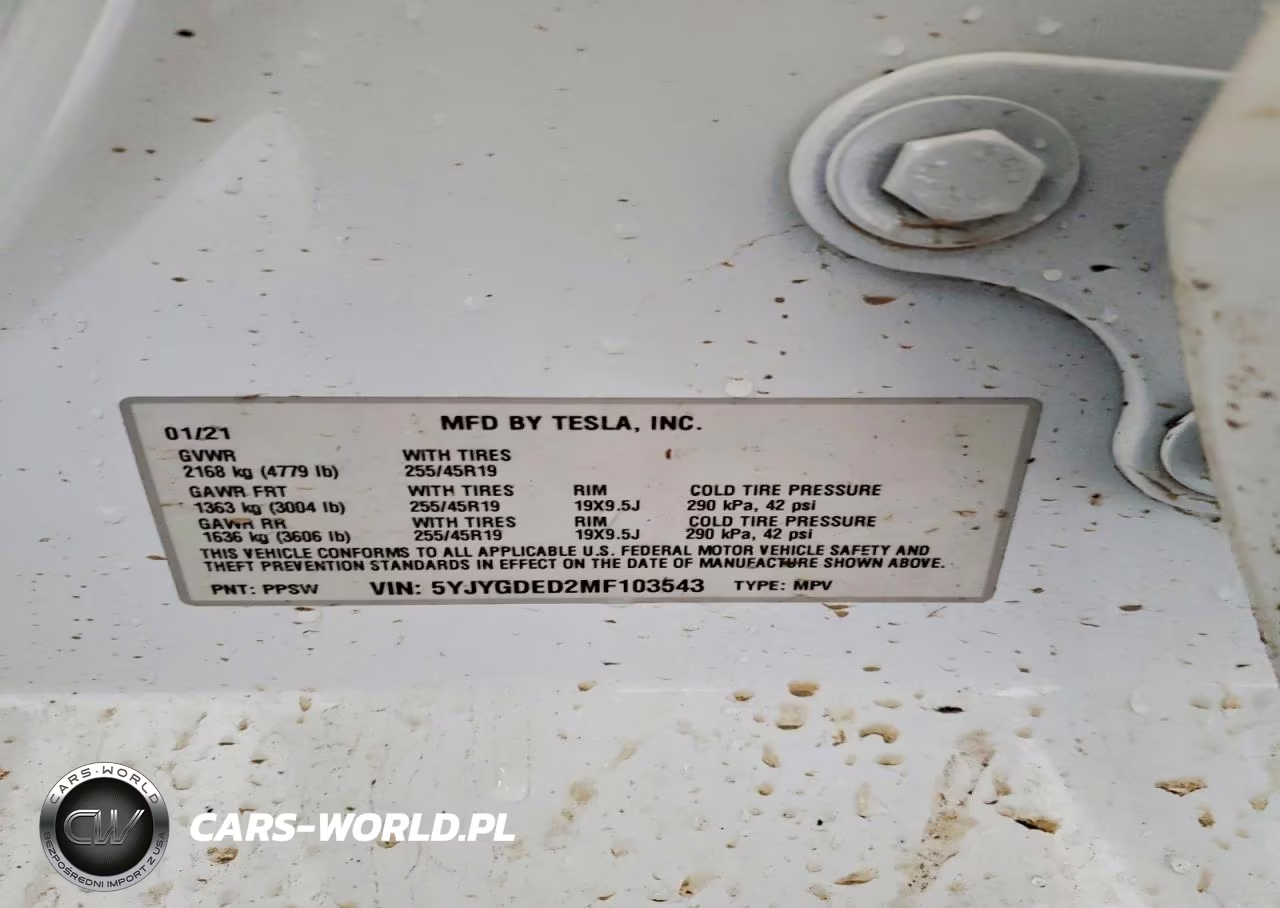 2021 Tesla Model Y VIN:5YJYGDED2MF103543 - 13