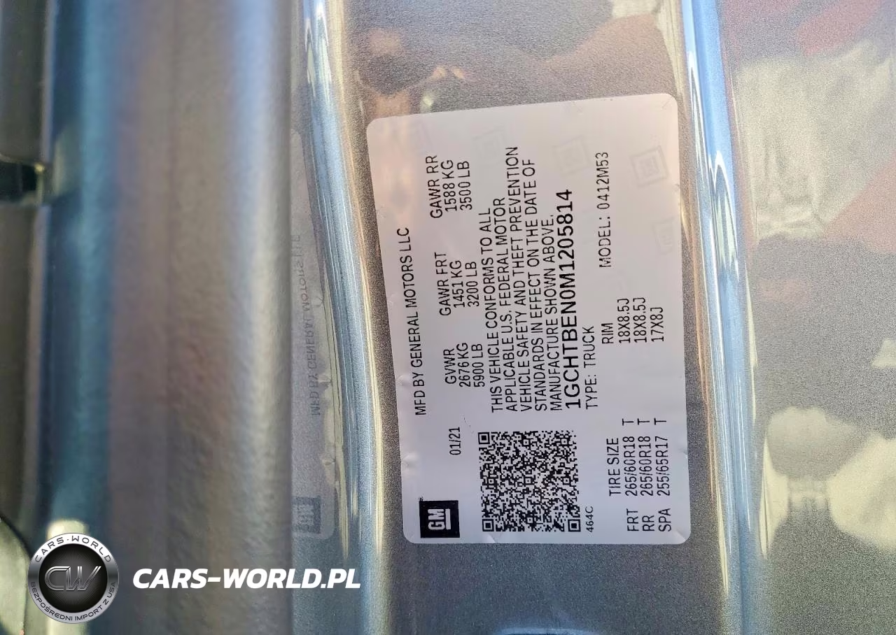 2021 Chev Colorado VIN:1GCHTBEN0M1205814 - 12