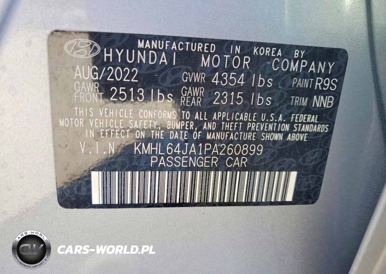 2023 Hyundai Sonata Sel VIN:KMHL64JA1PA260899 - 12