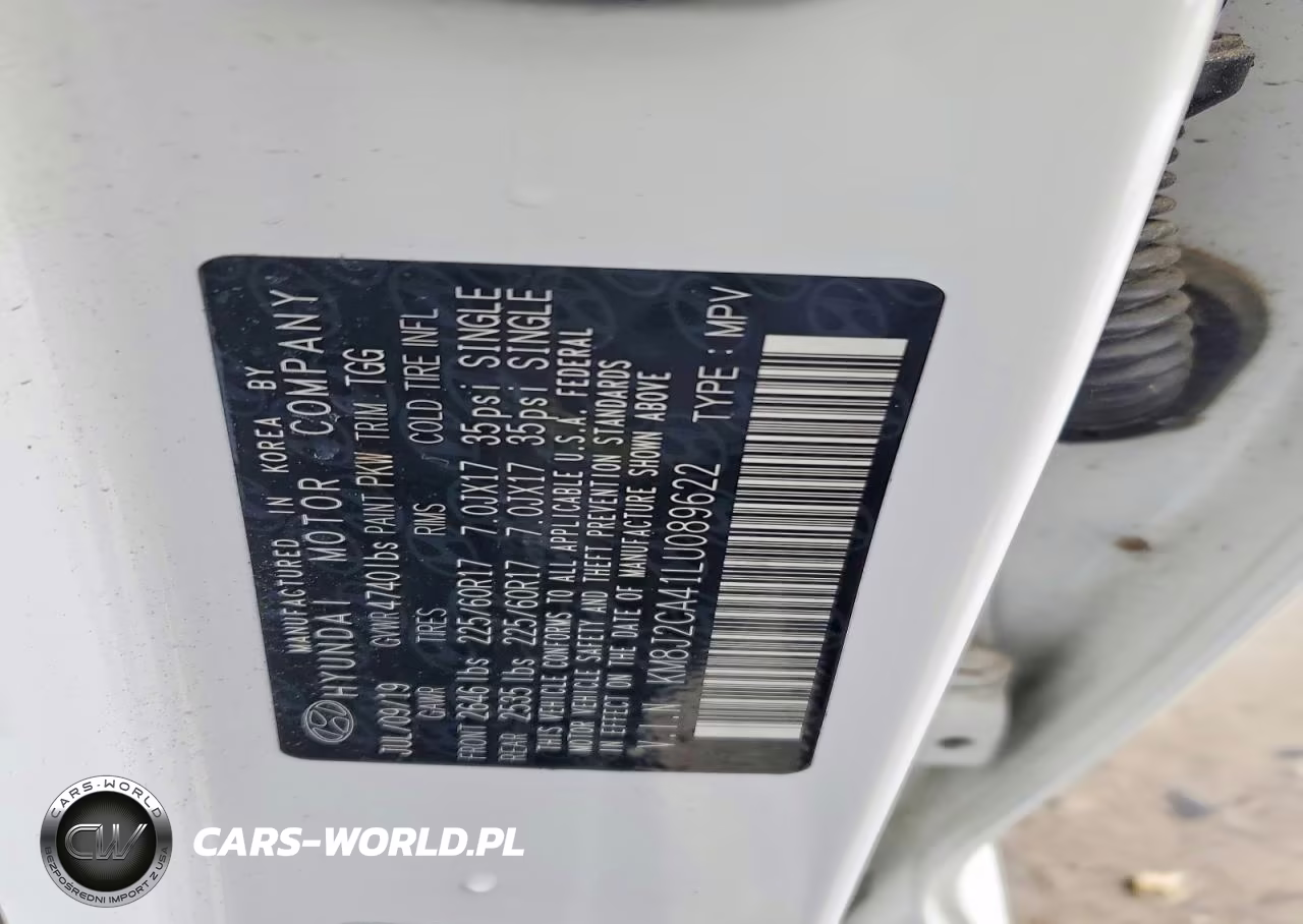 2020 Hyundai Tucson Se VIN:KM8J2CA41LU089622 - 13