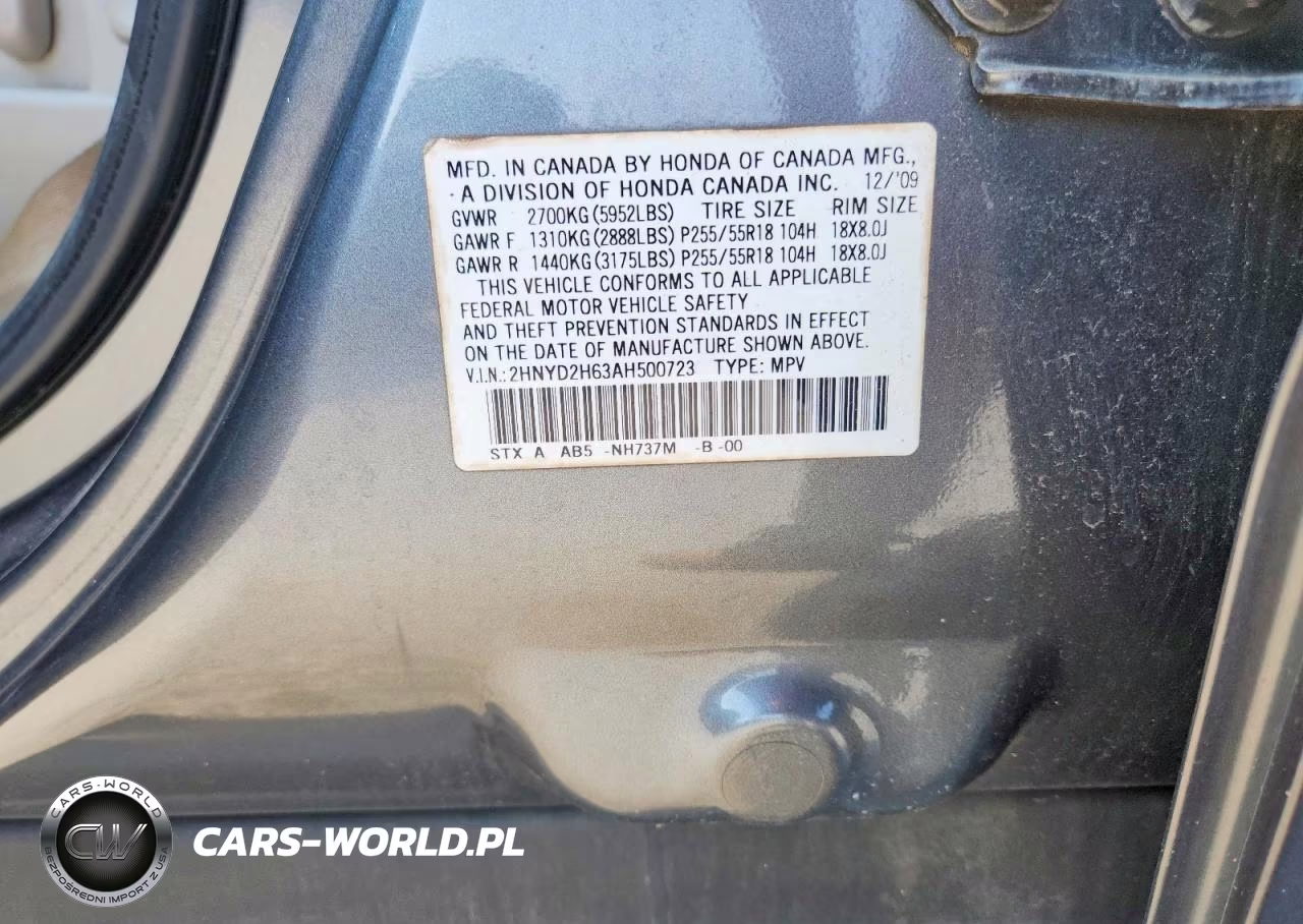 2010 Acura Mdx Technology VIN:2HNYD2H63AH500723 - 13