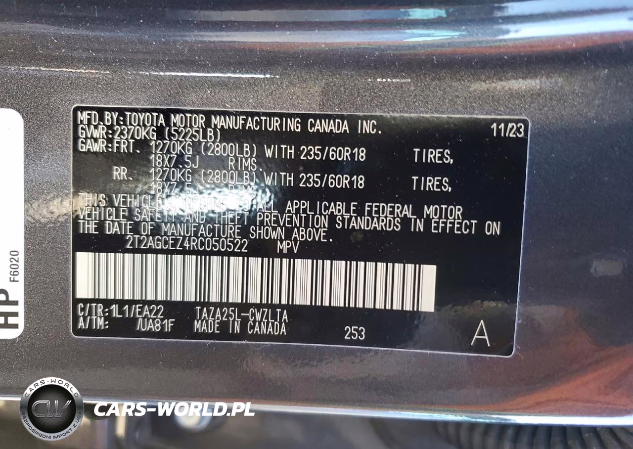 2024 Lexus Nx 350 Base VIN:2T2AGCEZ4RC050522 - 12