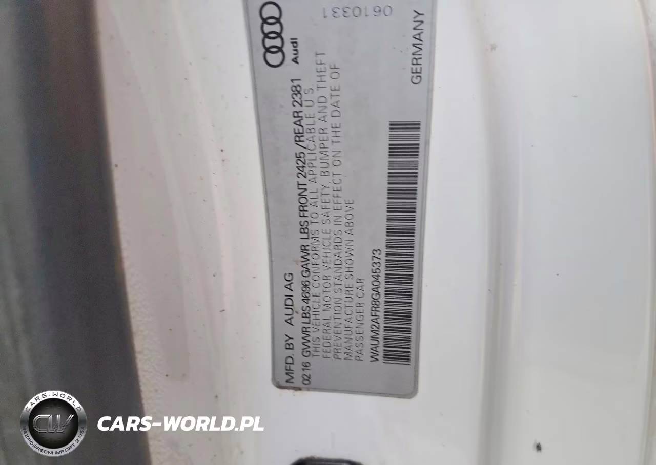 2016 Audi A5 VIN:WAUM2AFR8GA045373 - 12