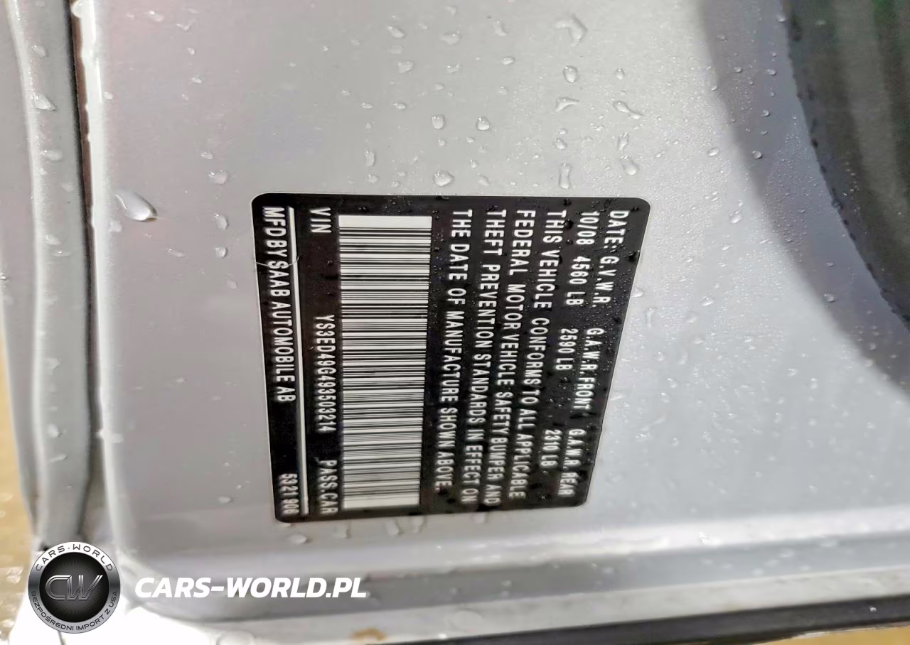 2009 Saab 9-5 2.3T VIN:YS3ED49G493503214 - 12