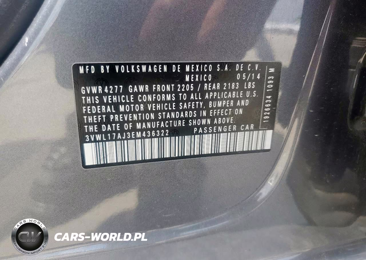 2014 Volkswagen Jetta Sel VIN:3VWL17AJ3EM436322 - 13