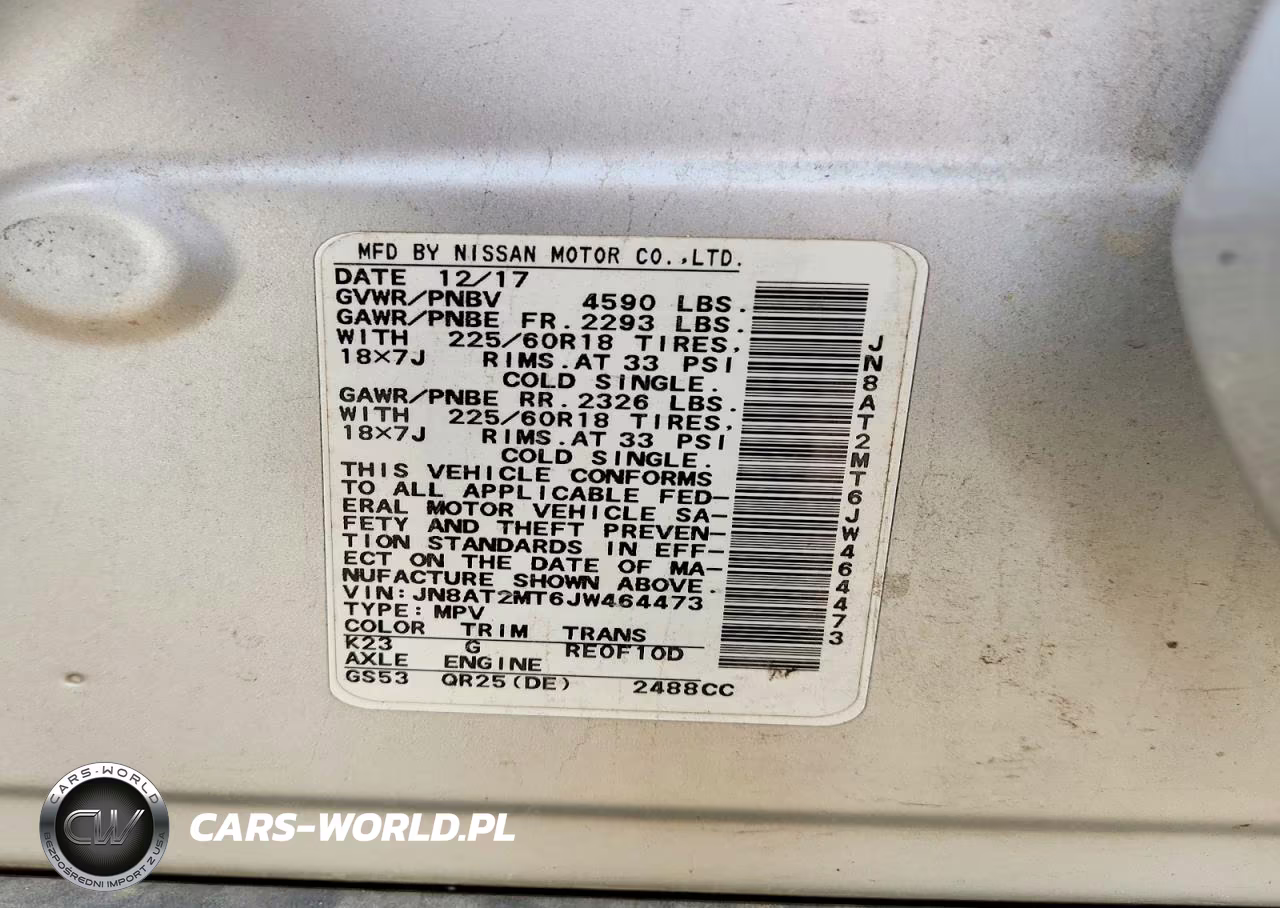 2018 Nissan Rogue Sl VIN:JN8AT2MT6JW464473 - 13