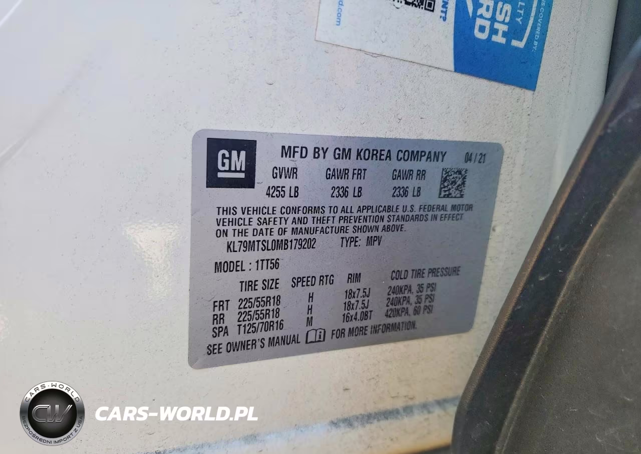 2021 Chevrolet Trailblaze VIN:KL79MTSL0MB179202 - 13
