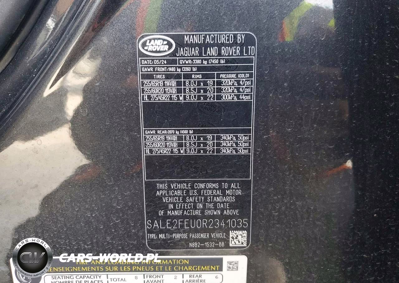 2024 Land Rover Defender 130 X-Dynamic Se VIN:SALE2FEU0R2341035 - 14