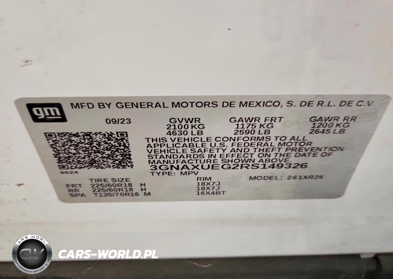 2024 Chevrolet Equinox Lt VIN:3GNAXUEG2RS149326 - 13