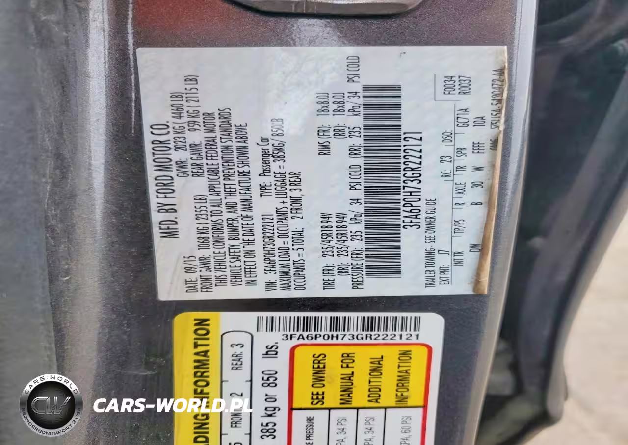 2016 Ford Fusion Se VIN:3FA6P0H73GR222121 - 12
