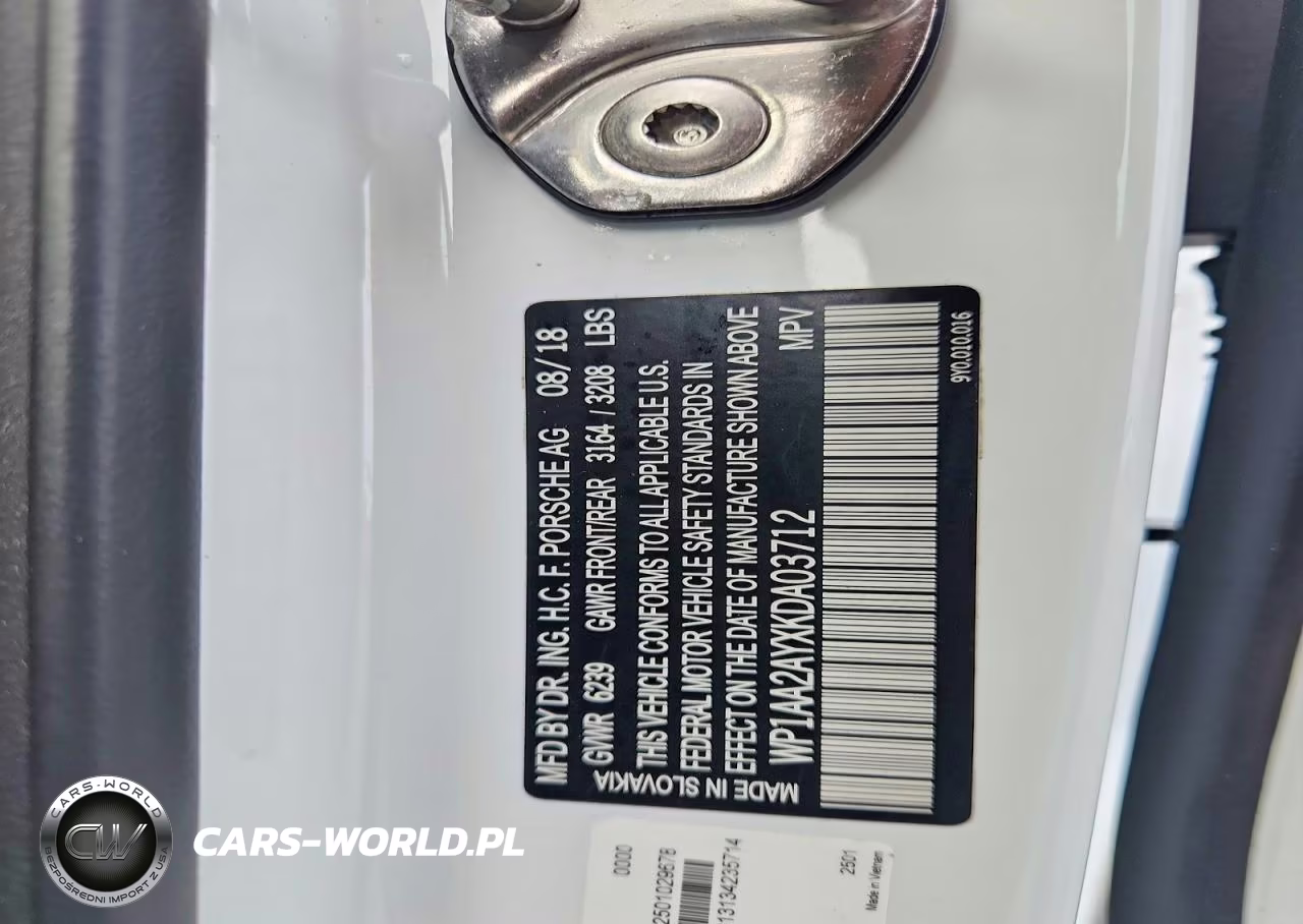 2019 Porsche Cayenne VIN:WP1AA2AYXKDA03712 - 14