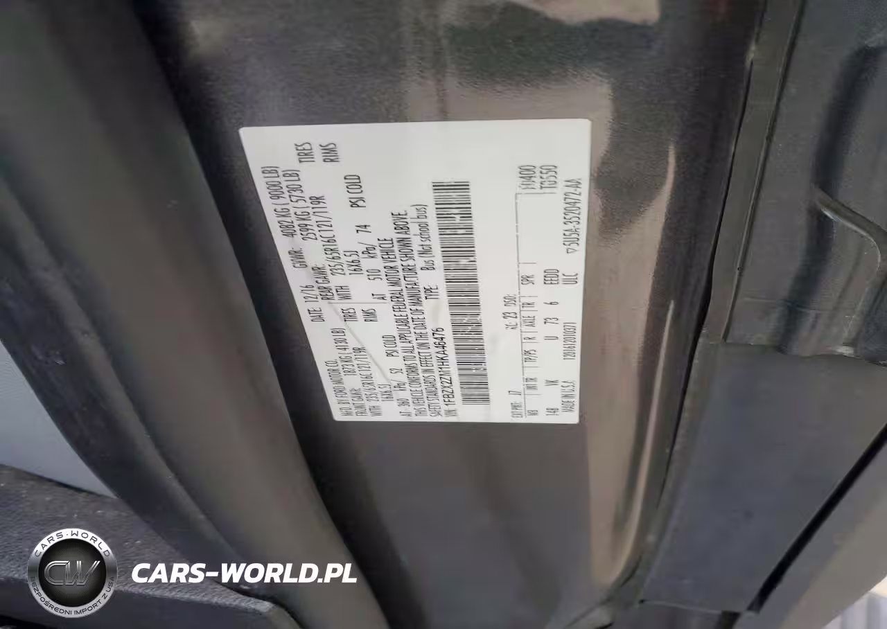 2017 Ford Transit T-350 VIN:1FBZX2ZM1HKA46476 - 12