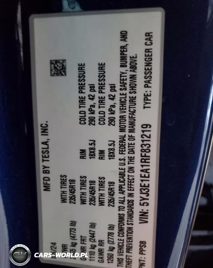 2024 Tesla Model 3 VIN:5YJ3E1EA1RF831219 - 24